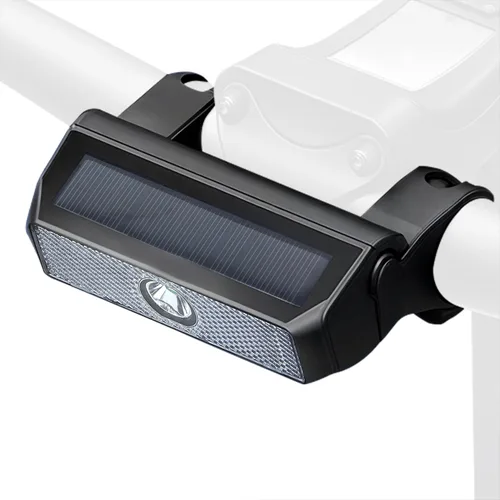 Vista 11 de Faro de bicicleta, luces solares para bicicleta, luz delantera de bicicleta inteligente, LED intermitente para bicicleta, lámpara de advertencia
