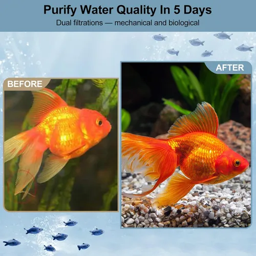 Vista 5 de RealPlus Medios de filtro para acuario, bio ladrillo cerámico, medios de filtro biológico para acuarios marinos y de agua dulce, estanque de peces