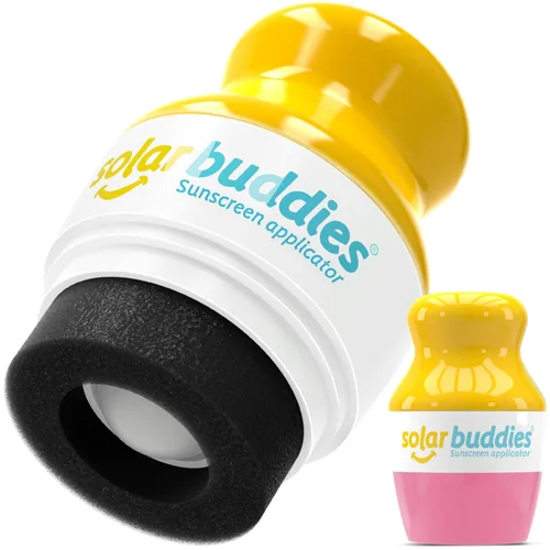 Vista 10 de Solar Buddies Aplicador de Protector Solar – Single Nude – Aplicador Recargable en Rollo con Esponja para Protector Solar, Crema Solar y Loción