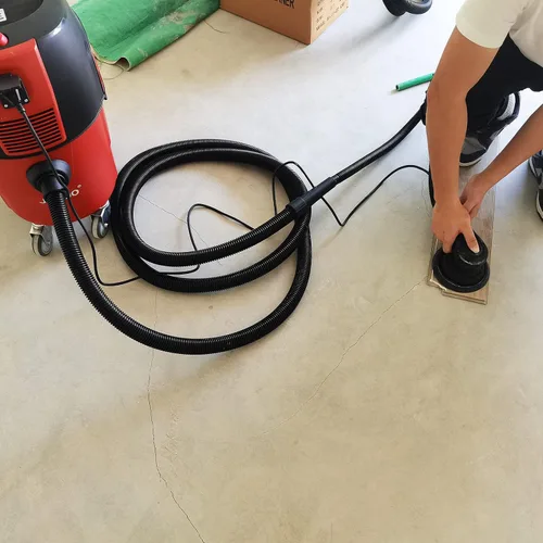 Vista 5 de Extractor de polvo con filtro automático de limpieza, aspirador de filtro HEPA húmedo y seco de 8 galones, potente aspiradora de succión