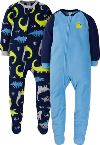 Vista 18 de Gerber Paquete de 2 pijamas de forro polar resistentes al fuego para bebés niños
