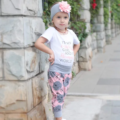 Vista 3 de Renotemy Ropa para bebé recién nacida, conjuntos de pantalones cortos, ropa de verano para niña