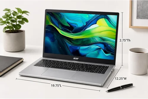 Vista 5 de Newegg Aspire Go 15 AI Ready Laptop 15.6" FHD (1920x1080) Pantalla IPS
