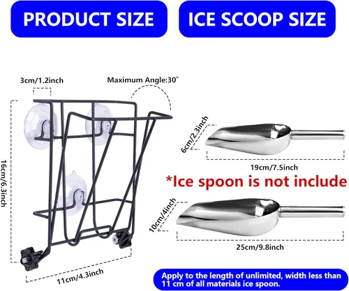 Vista 3 de Soporte plegable para máquina de hielo, soporte de metal resistente para máquina de hielo, cocina, congelador, bar, fiesta, boda, gran capacidad
