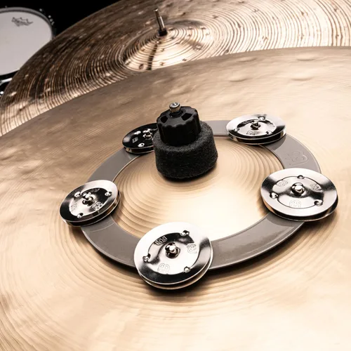 Vista 7 de Meinl Platillos Ching Ring Pandereta Jingle Efecto - NO HECHO EN CHINA Hihat/Crash/Ride/Stack/Effects, Stainless Steel, Bright Tone, No