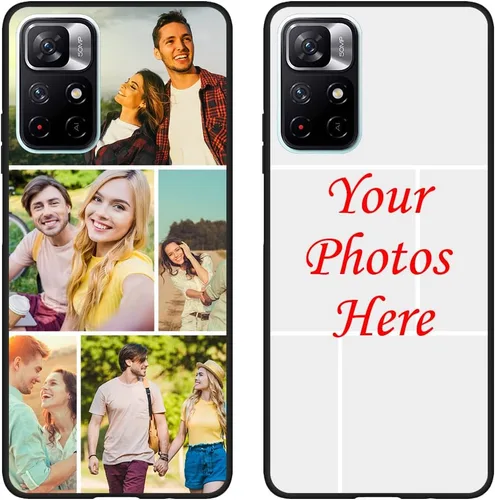 Vista 7 de Funda de teléfono personalizada para Xiaomi Poco M4 Pro 5G (no compatible con Poco M4 Pro), funda delgada de TPU antiarañazos, funda protectora