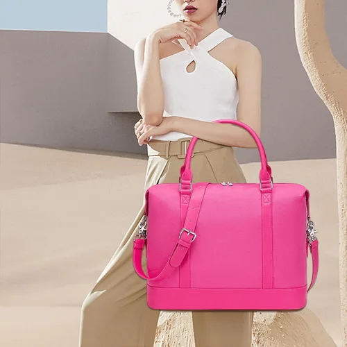 Vista 22 de BLUBOON Bolsas de viaje con cremallera, bolsa de lona para mujer, bolsa de fin de semana para mujer, bolsa de lona para llevar en la bolsa de lona