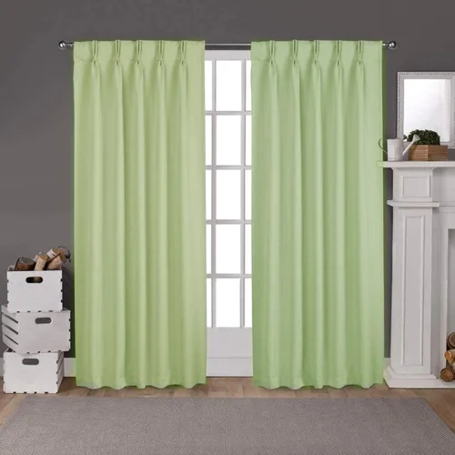Vista 11 de EcoDrapes Panel de cortina y cortinas opacas plisadas de doble pellizco (2 paneles de tamaño combinado, chocolate oscuro, 42 x 108 pulgadas)