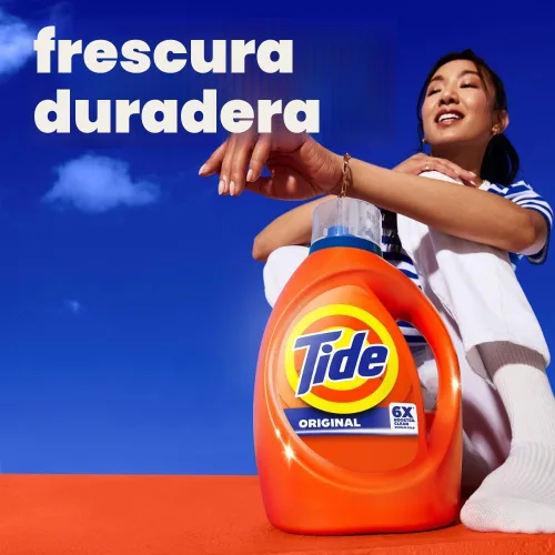Vista 13 de Tide Jabón líquido, detergente para ropa, alta eficiencia, aroma original, 64 cargas