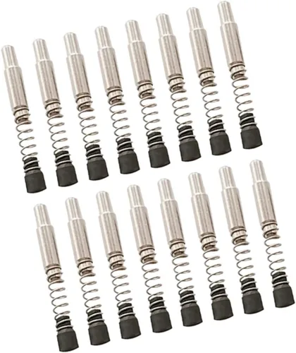Vista 10 de Práctico 50pcs pasador de acero inoxidable con resorte de resorte para montaje de marco de vidrio (0.2x0.2x1.4 in)