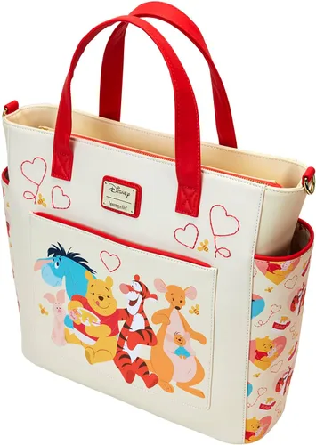 Vista 5 de Loungefly Disney Winnie The Pooh Love - Mochila convertible y bolsa de mano