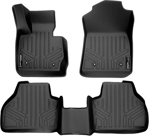 Vista 11 de SMARTLINER Juego de alfombrillas de piso personalizadas de primera fila para BMW X3 28d 2015-2017
