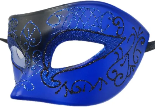 Vista 6 de Coolwife Máscaras de Mascarada para Parejas de Metal Veneciano Mardi Gras Fiesta Nocturna Baile de Graduación Máscara de Disfraz