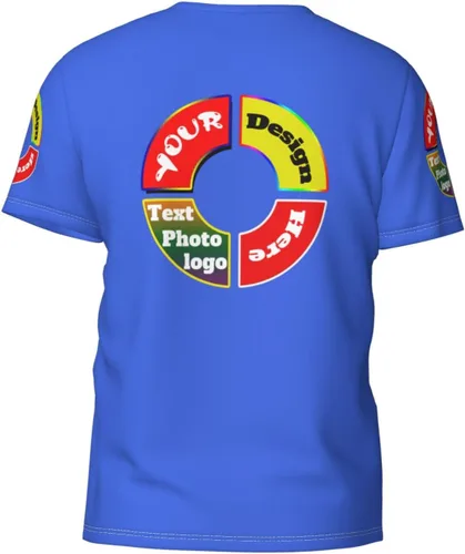 Vista 2 de Camiseta personalizada,Camisetas personalizadas,Camiseta unisex Imprime tu logotipo en la camisa,Personaliza tus propias camisetas Foto