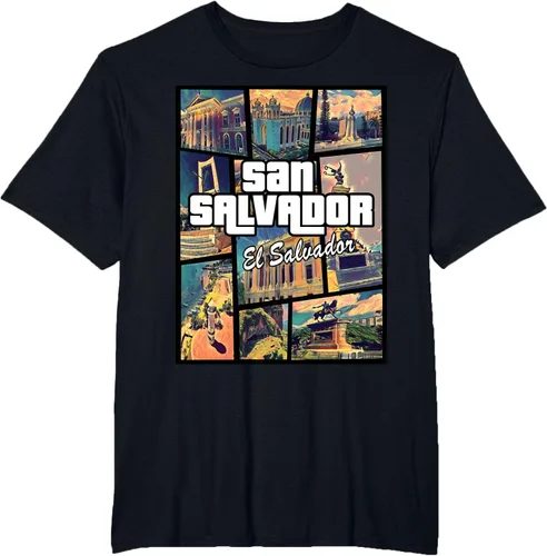 Vista 43 de Camiseta Orgullosa de San Salvador Capital El Salvador