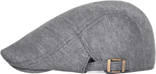 Vista 13 de VOBOOM Hombres Newsboy Cap Algodón Flat Ivy Gatsby Driving Hat