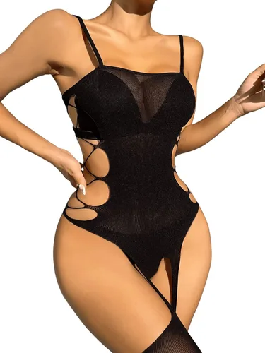 Vista 5 de SHENHE Vestido de malla para mujer, vestido de lencería tipo túnica para playa y bikini