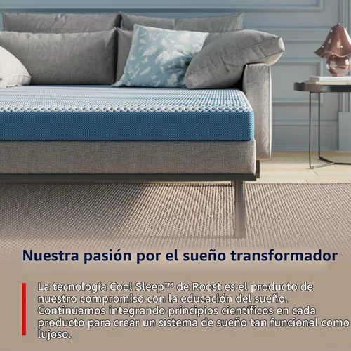 Vista 6 de Colchón Classic Brands de espuma de memoria, colchón de repuestos para sofá cama, Memory Foam, Blanco