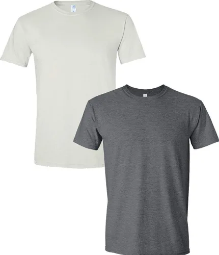 Vista 233 de Gildan Camiseta G500 para hombre Ceniza/baya