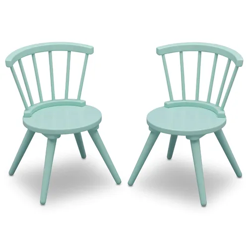 Vista 5 de Delta Children Windsor - Juego de sillas de mesa de madera para niños (2 sillas incluidas), ideal para artes y manualidades, merienda, educación