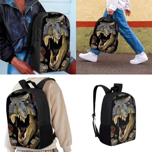 Vista 2 de HUGS IDEA Juego de 3 bolsas escolares con aislamiento térmico para el almuerzo, estuche para lápices