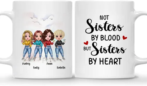 Vista 20 de Taza personalizada Gossby para amiga - Aparentemente somos problemas cuando estamos juntas - Regalo personalizado para amigas con nombres