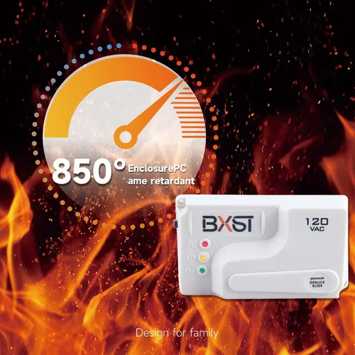 Vista 4 de BXST Protector de sobretensiones de cableado de 20 A, regulador de voltaje de alimentación resistente para TV, computadora y electrodomésticos, 120