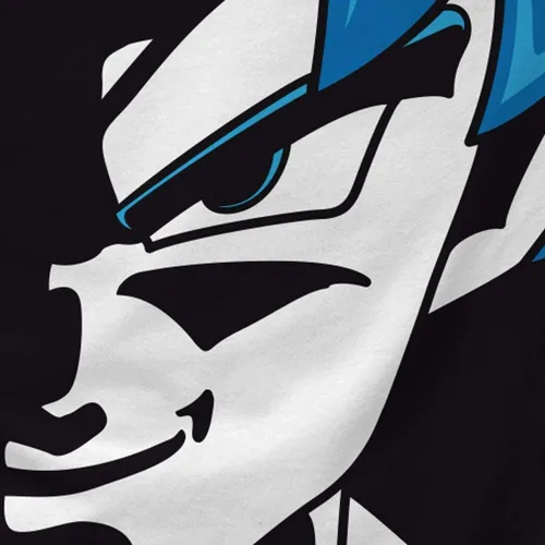 Vista 3 de Original Goku azul dios modo hombres camiseta
