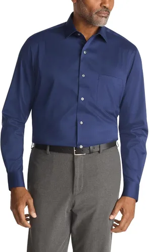Vista 9 de Van Heusen Camisa de vestir para hombre, ajuste regular, cuello flexible, elástica, sin arrugas