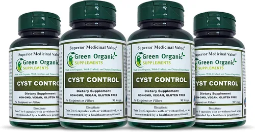 Vista 13 de Green Organic Supplements Quiste, quiste mamario, 90 VCaps, alta absorción, sin OMG, sin gluten (paquete de 1)