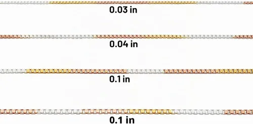Vista 2 de Collar de cadena tricolor chapado en oro de plata de ley 925 para mujer