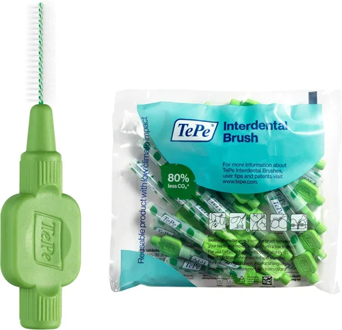 Vista 5 de TePe Cepillo Interdental Original, Rosa, para limpiar los huecos de los dientes, 25 piezas