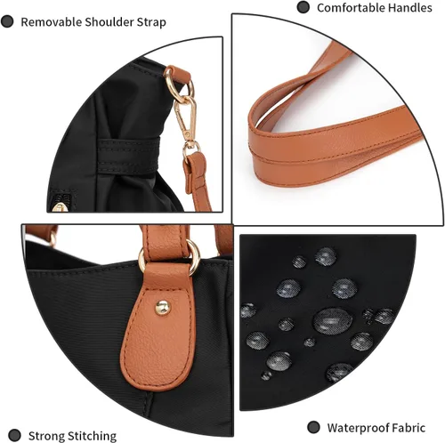 Vista 5 de Bolsas de mano para mujer, bolsas hobo para mujer, bolso de mano, enfermera, mini bolsa de mano con bolsillos, bolso pequeño de hombro, bolso