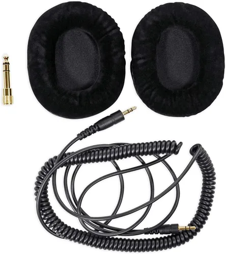 Vista 8 de Rockville (1) Auriculares de estudio PRO-M50 con cable de bobina desmontable, estuche+almohadilla extra para los oídos