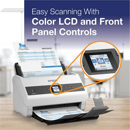 Vista 9 de Epson Workforce DS-970 Sheetfed Scanner - 600 dpi Óptico, Color blanco