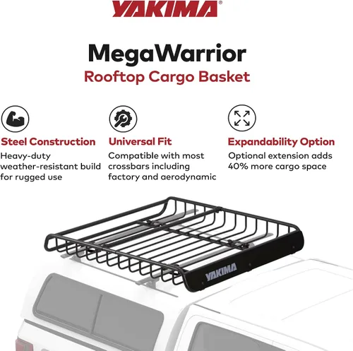Vista 3 de Yakima MegaWarrior canasta de carga para techo de auto