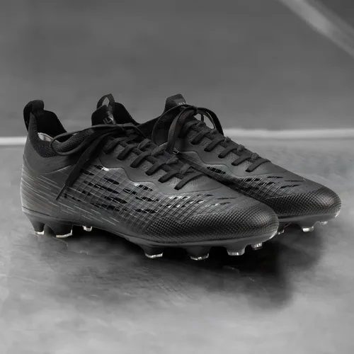 Vista 3 de ZVC Botines de fútbol para hombre, zapatos de fútbol para exteriores, interiores, para entrenamiento, para niños y niños grandes