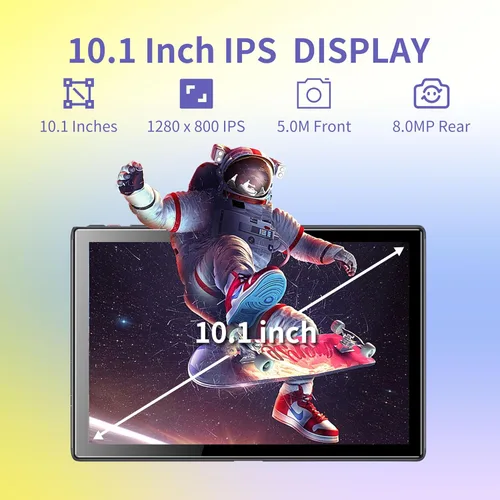 Vista 4 de BYYBUO Tablet 10.1 pulgadas Android 15 Tabletas, 8GB RAM+64GB ROM