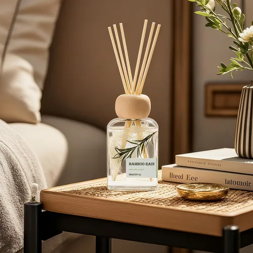 Vista 9 de Bamboo Reed Diffuser, 3.34 Fl Oz Esencial de bambú