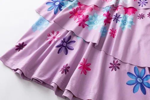 Vista 3 de Disfraz de princesa para niñas pequeñas, disfraz de Elsa (6 años, morado), Púrpura