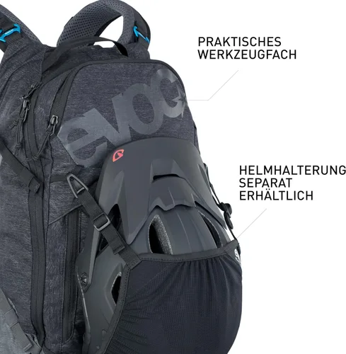Vista 4 de EVOC Mochilas Mochilas, Oliva, Negro / Gris carbón, Mochilas de mochila electric-kick-scooters