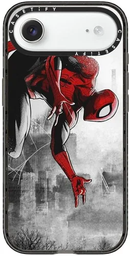 Vista 161 de CASETiFY Funda para iPhone Air, compatible con MagSafe Marvel VS CoLab Protección contra caídas de grado militar 4x de 8.2 pies Funda Capitán