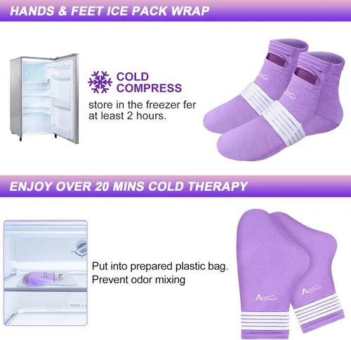 Vista 7 de Atsuwell Artículos Esenciales de Quimioterapia para Mujeres y Hombres, Guantes y Calcetines de Quimioterapia para Neuropatía, Calcetines