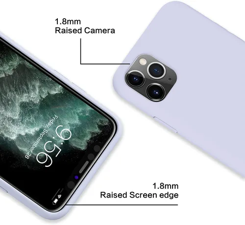 Vista 2 de MXX Funda para iPhone 11 Pro Max, funda de silicona suave resistente a los arañazos, protección completa de la cámara, forro de microfibra