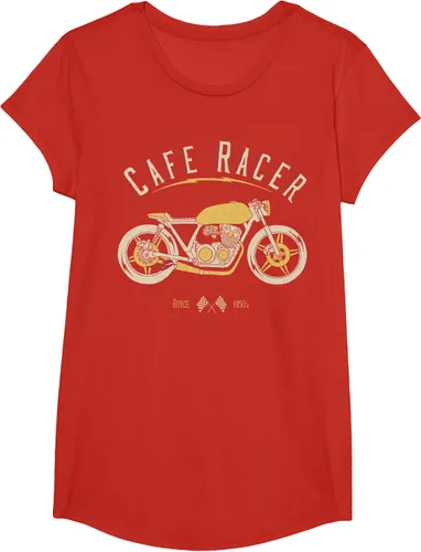 Vista 54 de Camiseta Cafe Racer - Old School - Camiseta de motocicleta vintage Negro