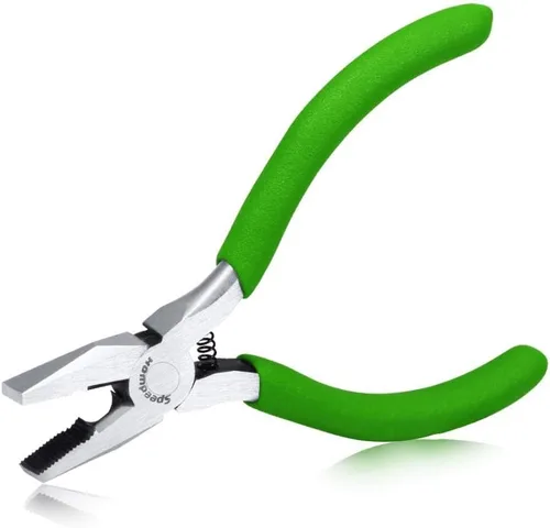 Vista 11 de SPEEDWOX 2PCS Alicates Mini de Punta de Aguja Curvados con Dientes y Alicates de Punta de Aguja para Fabricación de Joyas, Alicates de Punta Larga