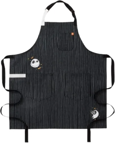 Vista 15 de hedley & bennett Delantal esencial - Delantal de chef profesional con bolsillos y correa ajustable para cocinar y asar a la parrilla Abulón Negro