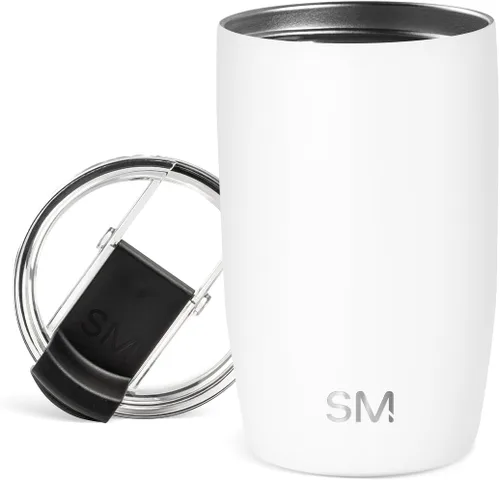 Vista 73 de Simple Modern Taza de café de viaje Tumbler con tapa abatible Reutilizable, aislada, de acero inoxidable, taza de café helado Cold Brew, termo
