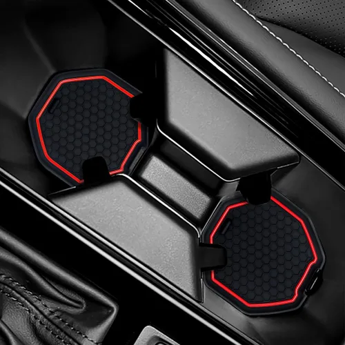Vista 9 de Portavasos para automóvil compatible con accesorios Accord, posavasos impermeables, tapete antideslizante para portavasos de automóvil para Accord