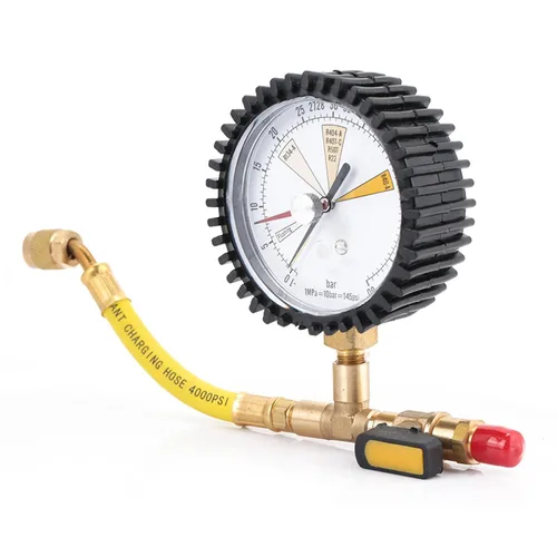 Vista 4 de Tabla de medidor de presión de nitrógeno de acero inoxidable de 1/4 de pulgada SAE adecuada para uso en equipos de refrigeración